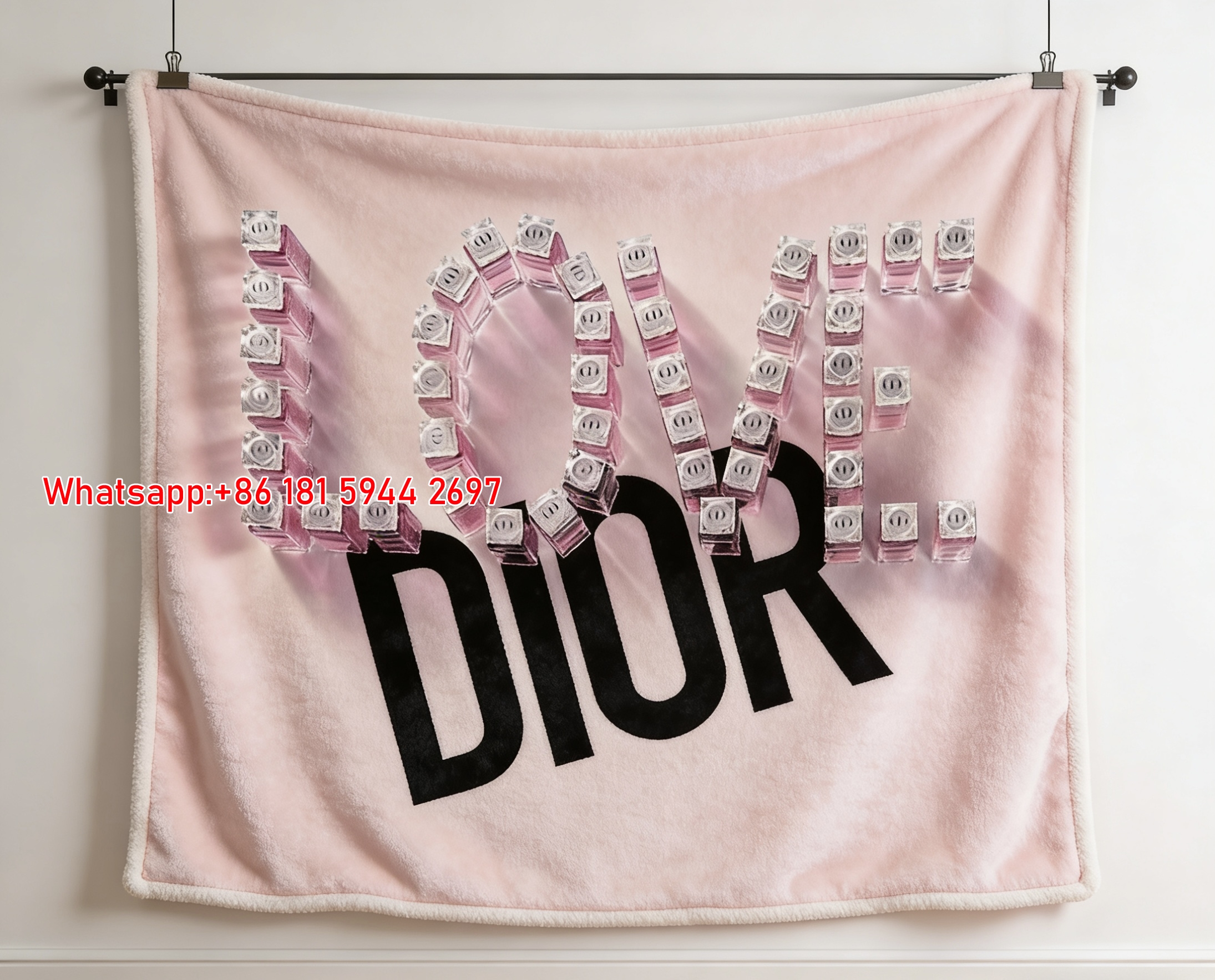 Love Dior Flannel Sofa Throw Blanket D322